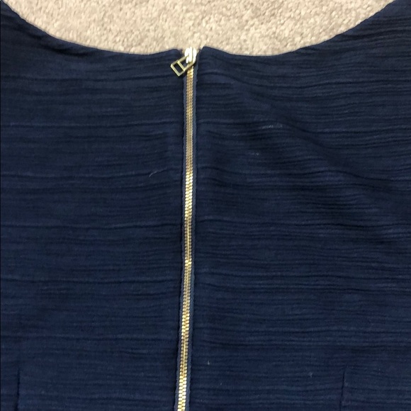 Taylor Navy Dress, Size 12, exposed zipper back. - Picture 11 of 12